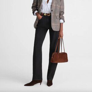 NWT! MADEWELL The Balloon Jean in Black Frost Rigid Denim Size 27